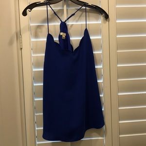 J Crew Factory Scalloped cami, Royal Blue Size 4